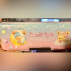 Vintage Sanrio Twinkle Night Bear Padded Pencil Sharpener Case Box
